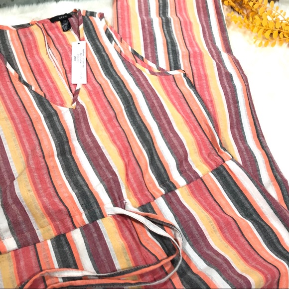 NEW DREW Anthropologie Striped Jumpsuit - Picture 3 of 5